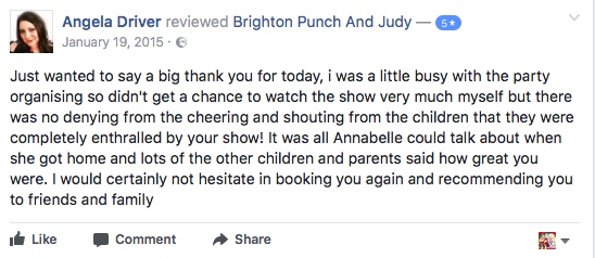 punch and judy show letter 2