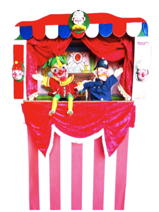 punch and judy puppet show booth